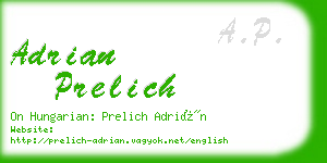 adrian prelich business card
